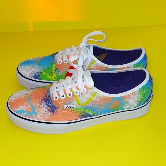 Vans Lace up retro splatter print women's size 9 - Picture 6 of 11